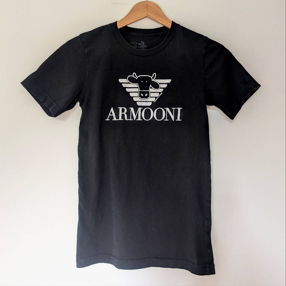 COWS ARMOONI Black Parody T-Shirt (XS) 🐄
